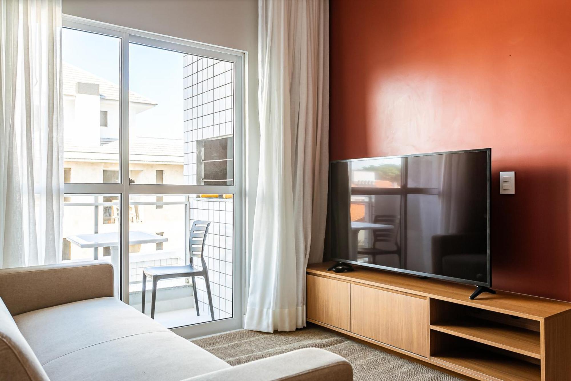 Predio Com Apartamentos Completos, Com Piscina E A Passos Da Praia - Agua Marinha ฟลอเรียนอโปลิส ภายนอก รูปภาพ
